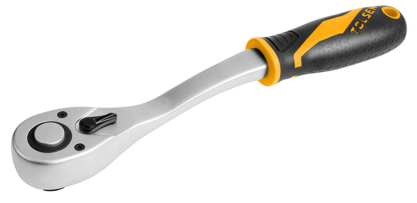 Tolsen Socket Ratchet Reversible Offset 1/4" (Industrial) - Buy Now Online at Trade DIY Direct