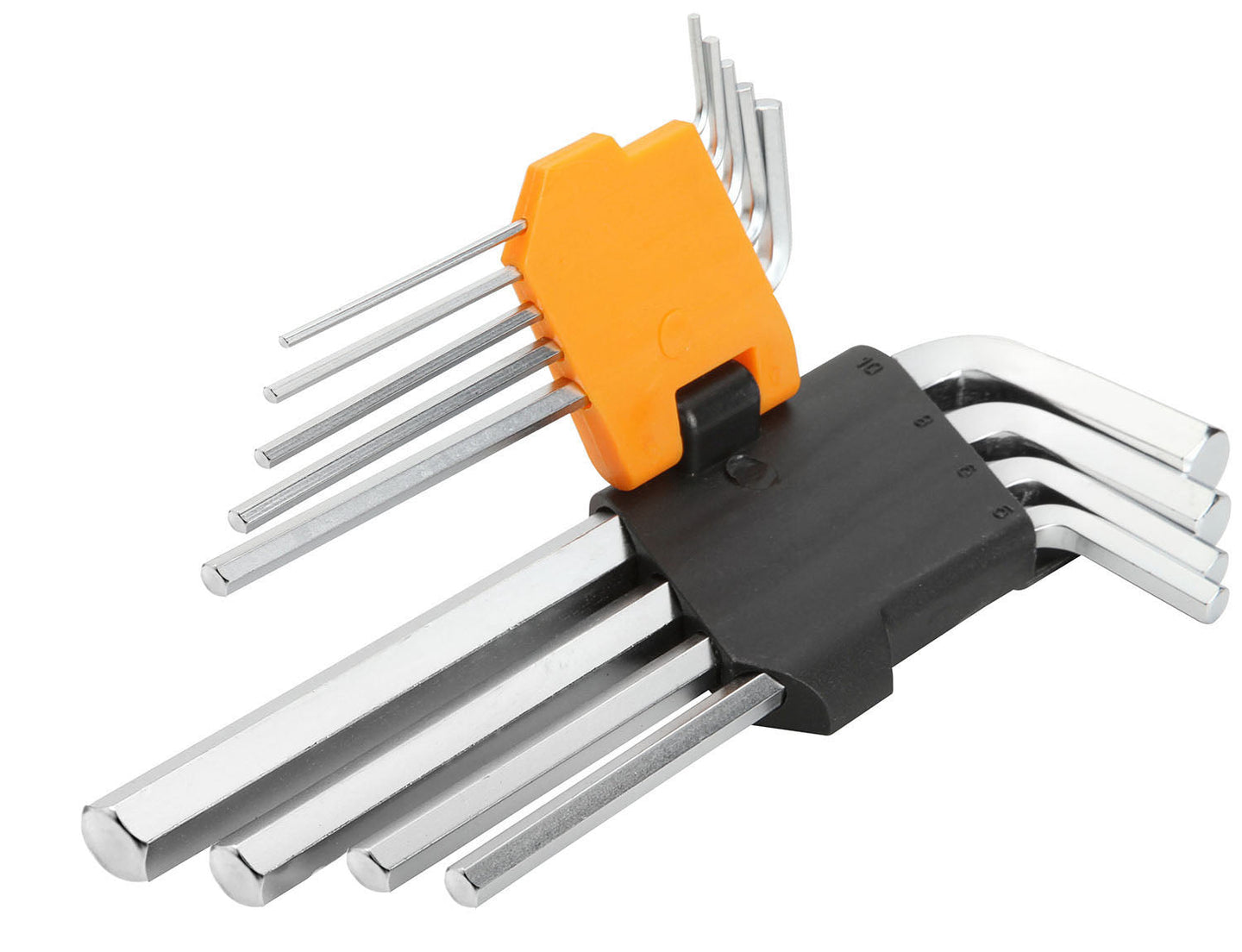 Tolsen Allen Key Set Hex Long Metric 9pc (1.5,2,2.5,3,4,5,6,8,10) - Buy Now Online at Trade DIY Direct