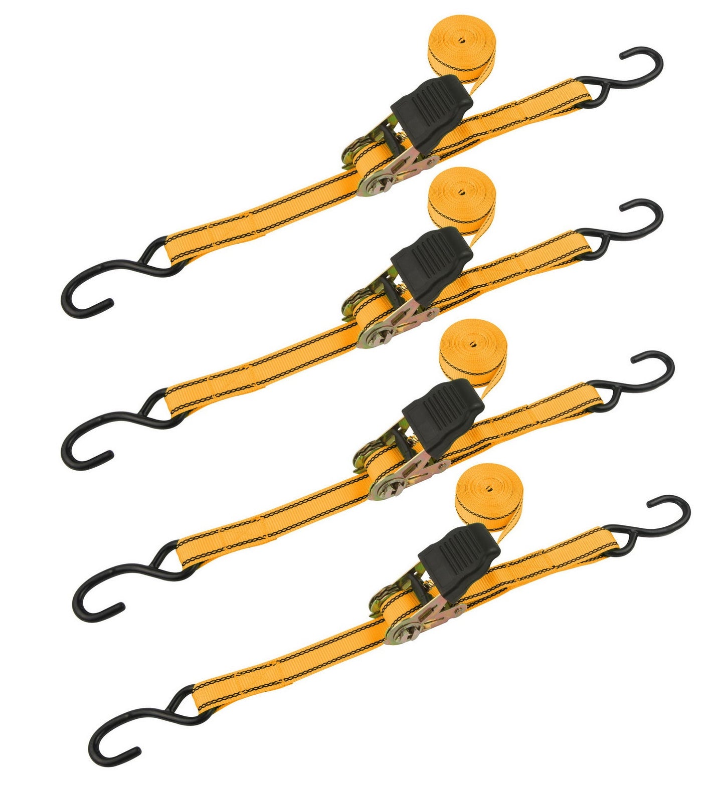 Tolsen Tie Down Ratchet 4 pc 25mm x 5M 225kg Indust. - Buy Now Online at Trade DIY Direct