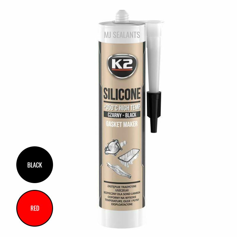 K2 Bond Heat Resistant Silicone +350°C Red / Black 300g - Buy Now Online at Trade DIY Direct