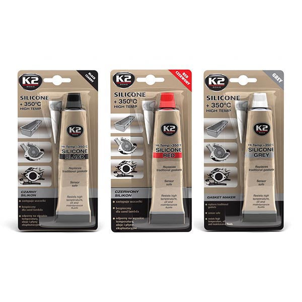 K2 Bond High Temp Silicone Gasket Maker +350°C 85g - Buy Now Online at Trade DIY Direct