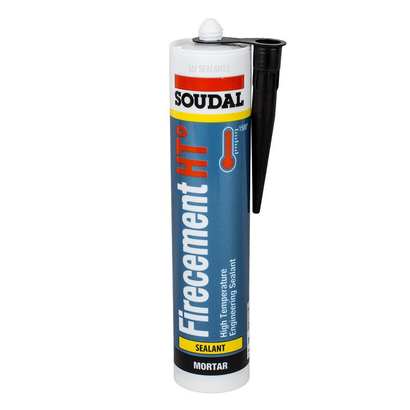Soudal Firecement HT High Temp Resistant up to 1500°C - Buy Now Online at Trade DIY Direct