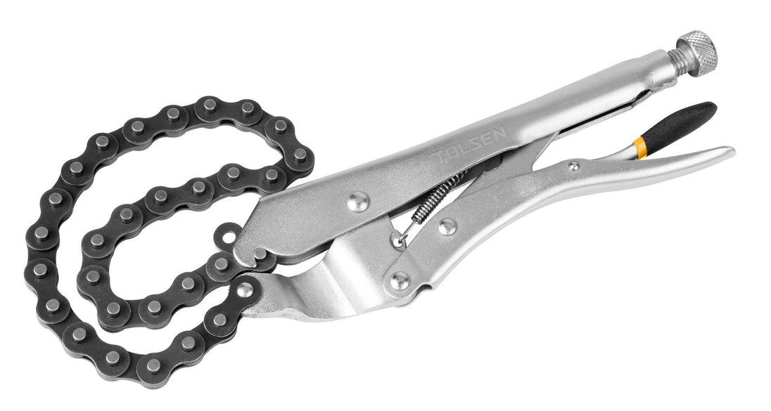 Tolsen Plier Locking Chain Clamp 250mm Chain 460mm (Industrial) - Buy Now Online at Trade DIY Direct