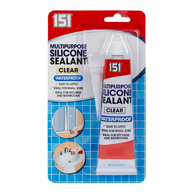 151 Multipurpose Silicone Sealant Clear / White - Buy Now Online at Trade DIY Direct