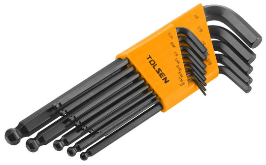 Tolsen Allen Key Set Ball Point 13pc - Buy Now Online at Trade DIY Direct