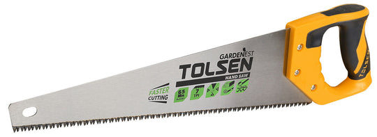 Tolsen Saw Hand 400mm TPR Handle 7T - Buy Now Online at Trade DIY Direct