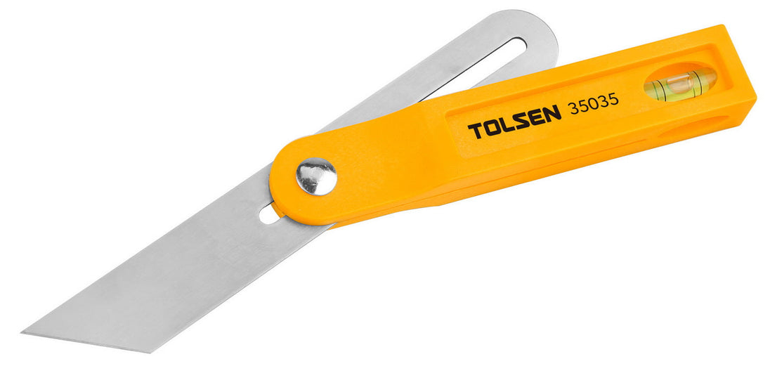 Tolsen Sliding Bevel 200mm Plastic Handle (Inc Spirit Level.) (Industrial) - Buy Now Online at Trade DIY Direct