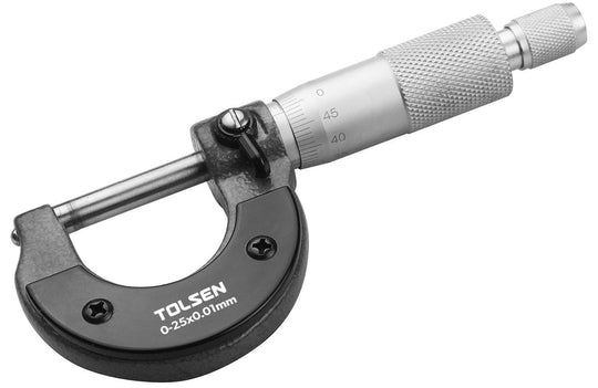 Tolsen Micrometer Outside 0-25mm - Buy Now Online at Trade DIY Direct