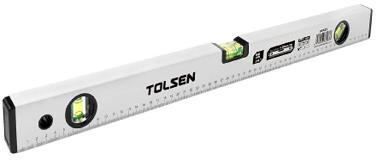 Tolsen Level Aluminium Grey 400mm 3 Vials - Buy Now Online at Trade DIY Direct