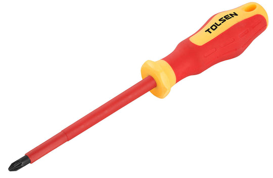 Tolsen Screwdriver VDE Pz1 x 80mm - Buy Now Online at Trade DIY Direct