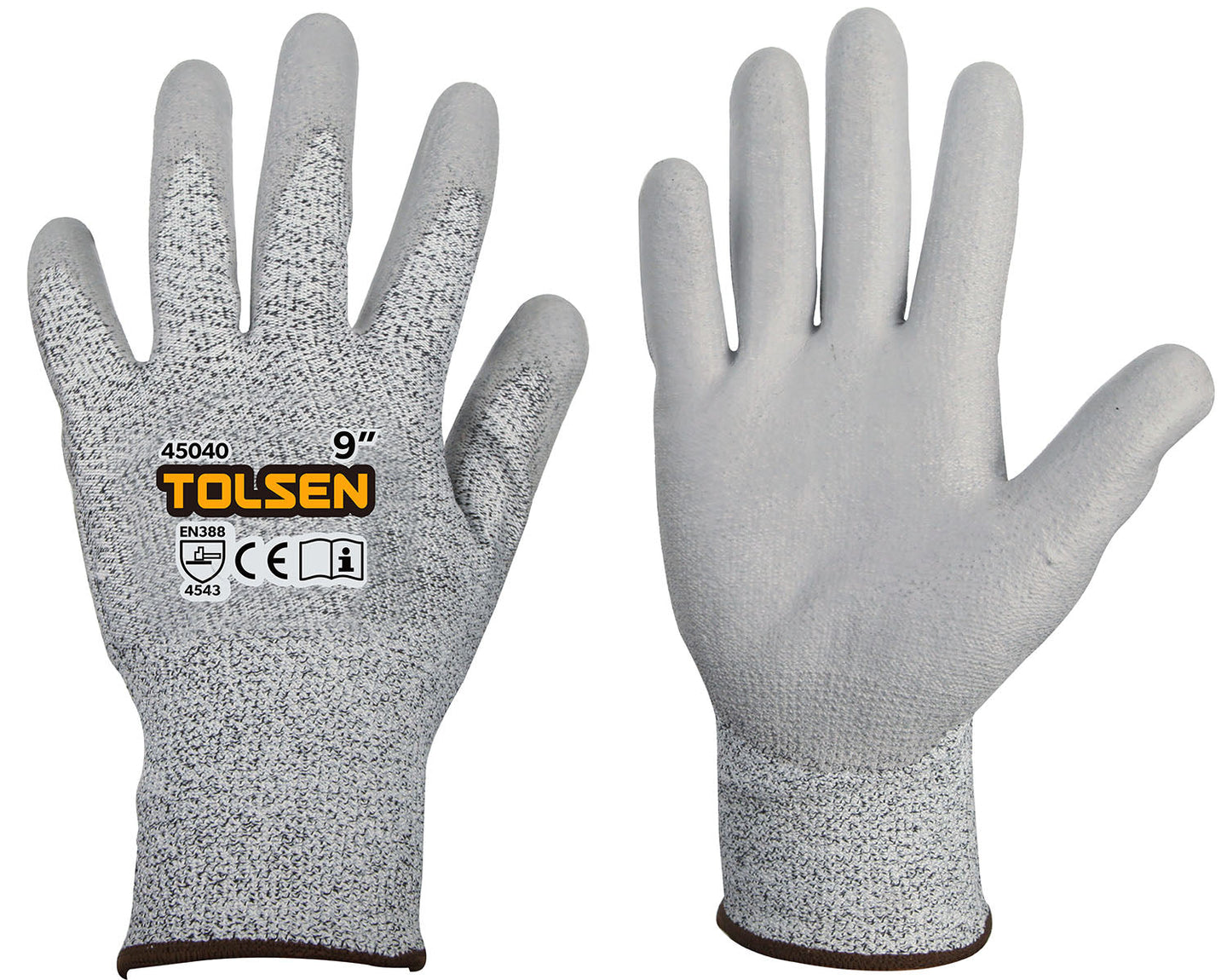 Tolsen Glove 13G Cut Resistant (4543) (Industrial) Size 9 - Buy Now Online at Trade DIY Direct