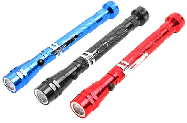 Tolsen 3 Led Torch Magnetic Telescopic Pick Up Tool 17.5-57cm - Buy Now Online at Trade DIY Direct