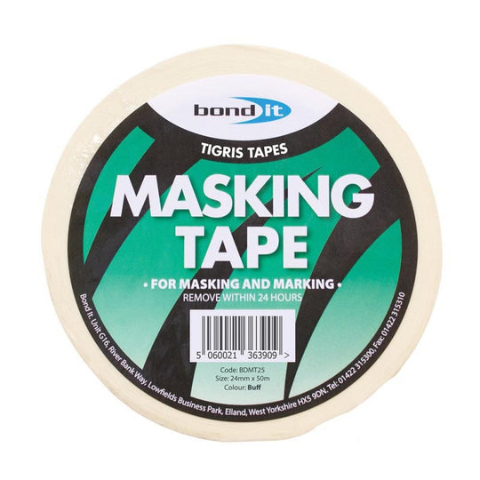 Bond It Masking Tape 50m Various Widths - Buy Now Online at Trade DIY Direct