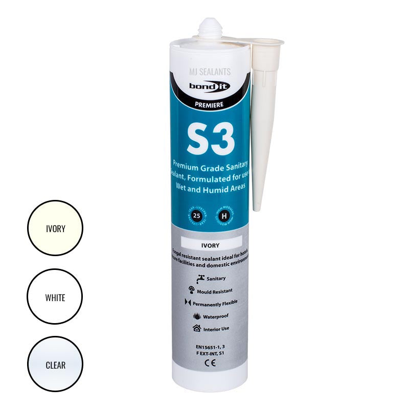 3C Sealants HM - Sigillante antimuffa in silicone sanitario (antracite, 310 ml 3C Sealants HM - Sigillante antimuffa in silicone sanitario (antracite, 310 ml