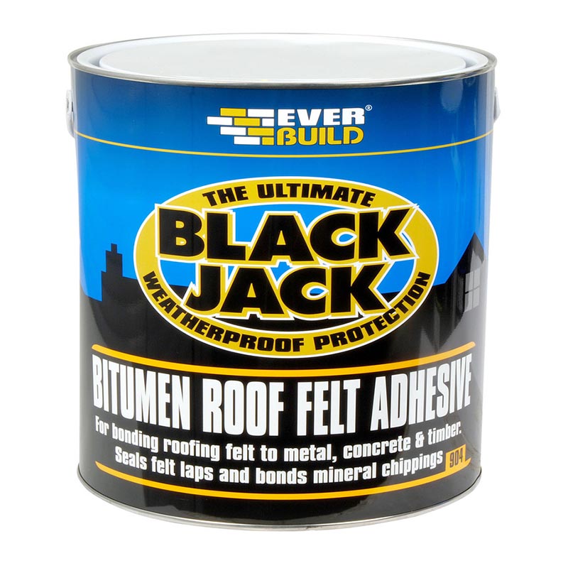 Everbuild Black Jack 904 Bitumen Roof Felt Adhesive 1L - Buy Now Online at Trade DIY Direct