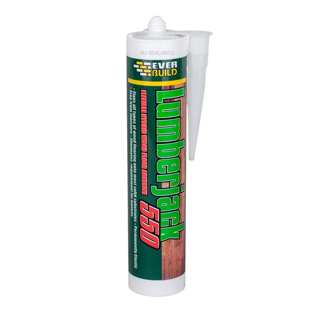 Everbuild Lumberjack 550 Floor Adhesive 300ml - Buy Now Online at Trade DIY Direct