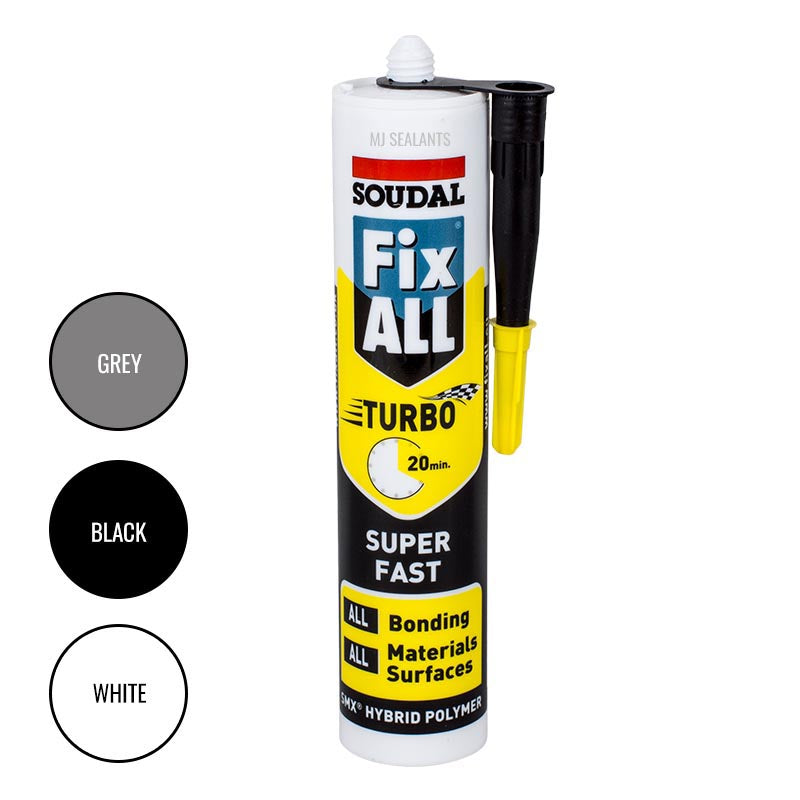 Soudal Fix All Turbo Super Fast Elastomeric Adhesive - Buy Now Online at Trade DIY Direct