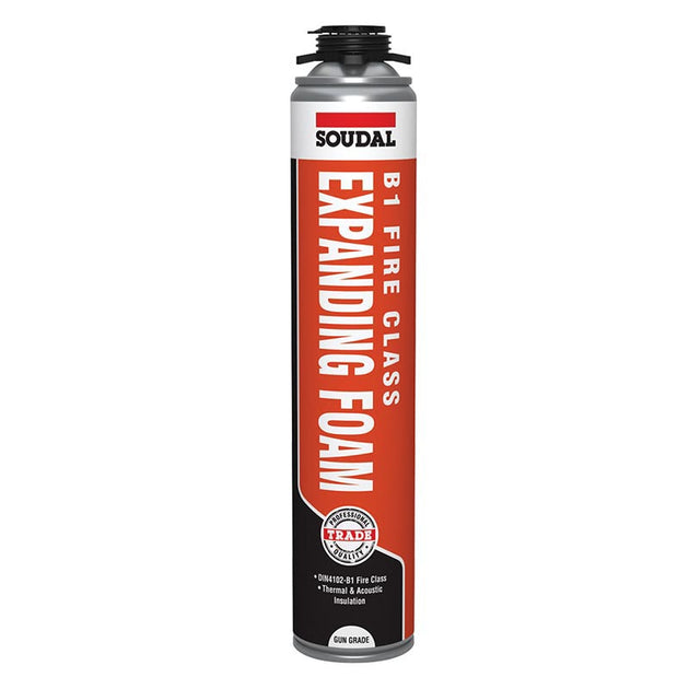 Soudal B1 Fire & Acoustic Expanding Foam Gun Grade - Buy Now Online at Trade DIY Direct
