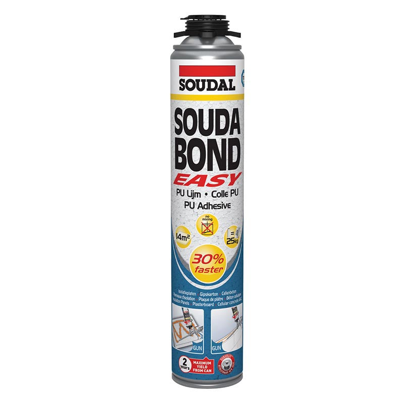 Soudal Soudabond Easy Gun Grade PU Adhesive - Buy Now Online at Trade DIY Direct