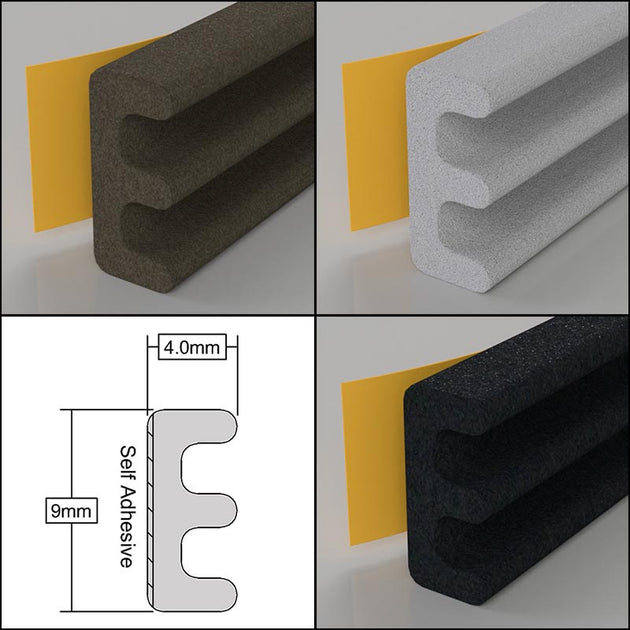 Stormguard EPDM Rubber Seal E Profile 5m / 10m - Buy Now Online at Trade DIY Direct