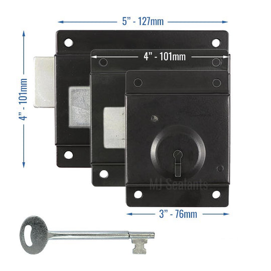 Timco Press Lock and Key for Shed Gate - Buy Now Online at Trade DIY Direct