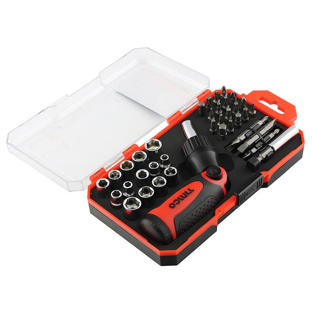 Timco Ratcheting Screwdriver Bit Set 46 pcs - Buy Now Online at Trade DIY Direct