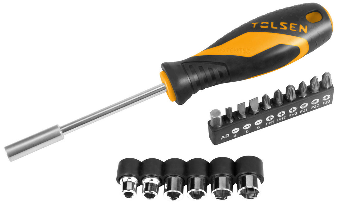 Tolsen 17-Piece Screwdriver Set PH / PZ / SL - Buy Now Online at Trade DIY Direct