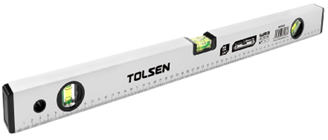 Tolsen Aluminium Level Grey 600mm 3 Vials - Buy Now Online at Trade DIY Direct