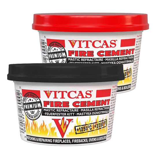 Vitcas Fire Cement Heat Resistant to 1250ºC Black / Buff - Buy Now Online at Trade DIY Direct